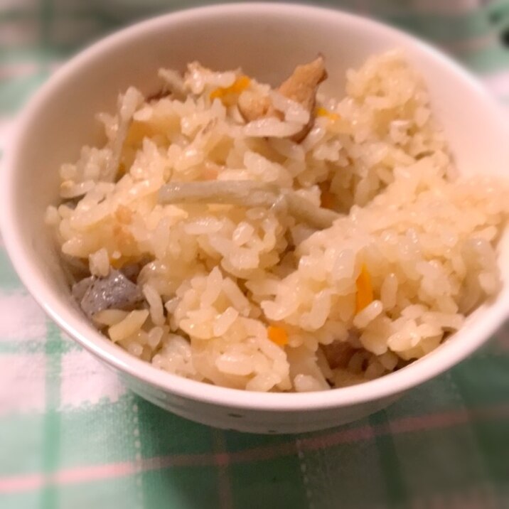 おでんの残りで炊き込みご飯